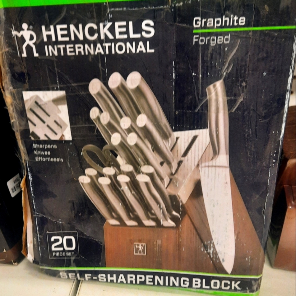 Henckles graphite 20pc knife block